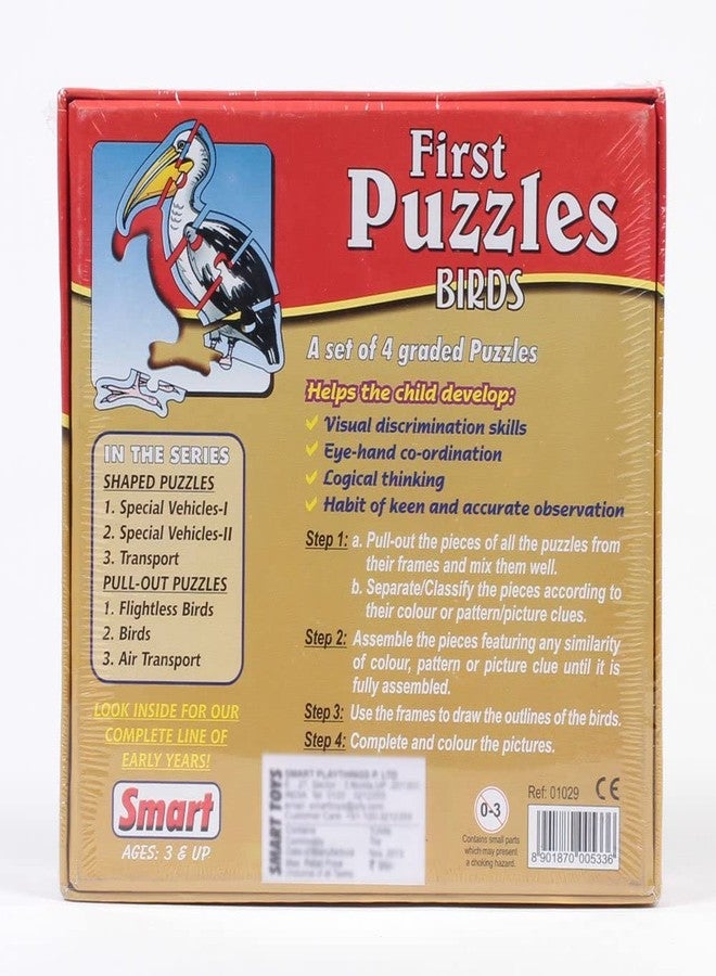Smart - 1029 First Puzzles for Kid - Birds - Image 3